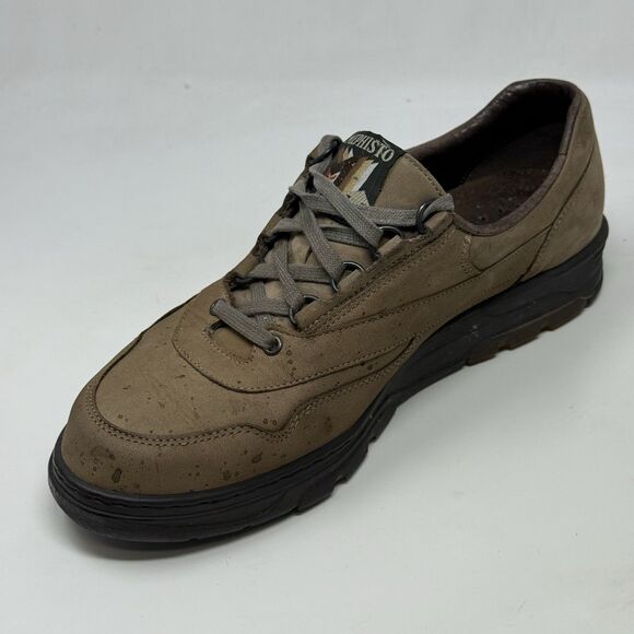 Mephisto Runoff Shoes Women 10.5 Brown Nubuck Leather Walking Casual Sneakers - Picture 8 of 16